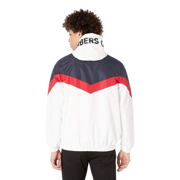 Members Only Half Zip Windbreaker Red, White, Blue M - Picture 3 of 11